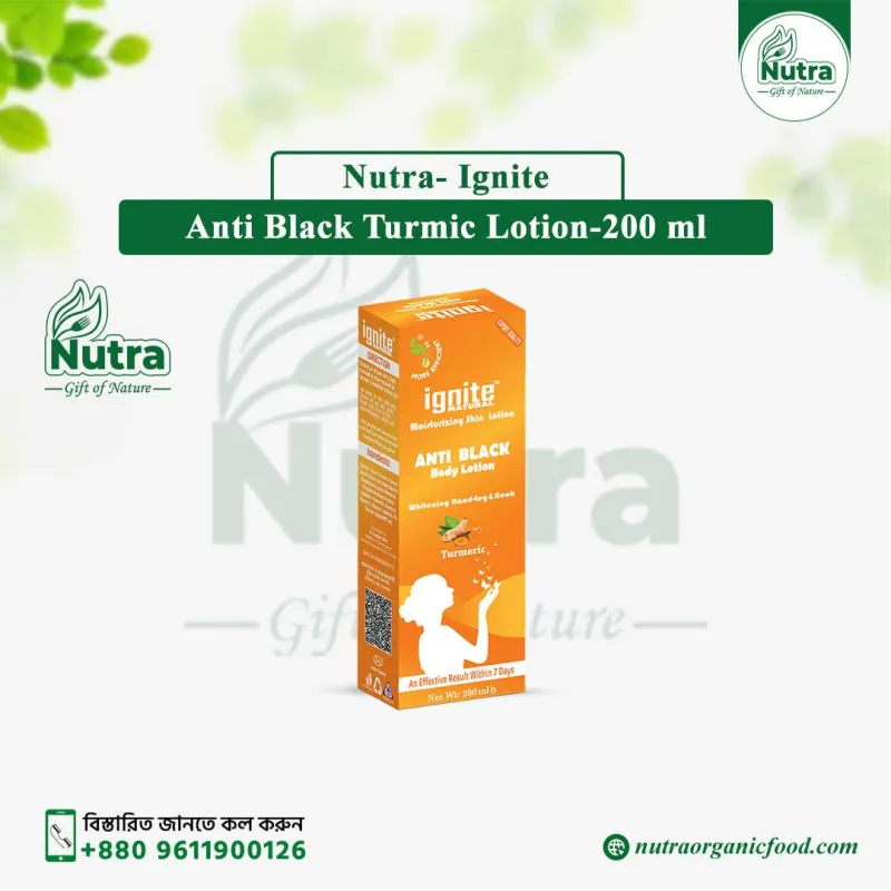 Ignite Moisturizing Skin Lotion Anti Black Turmic Body Lotion 200ml