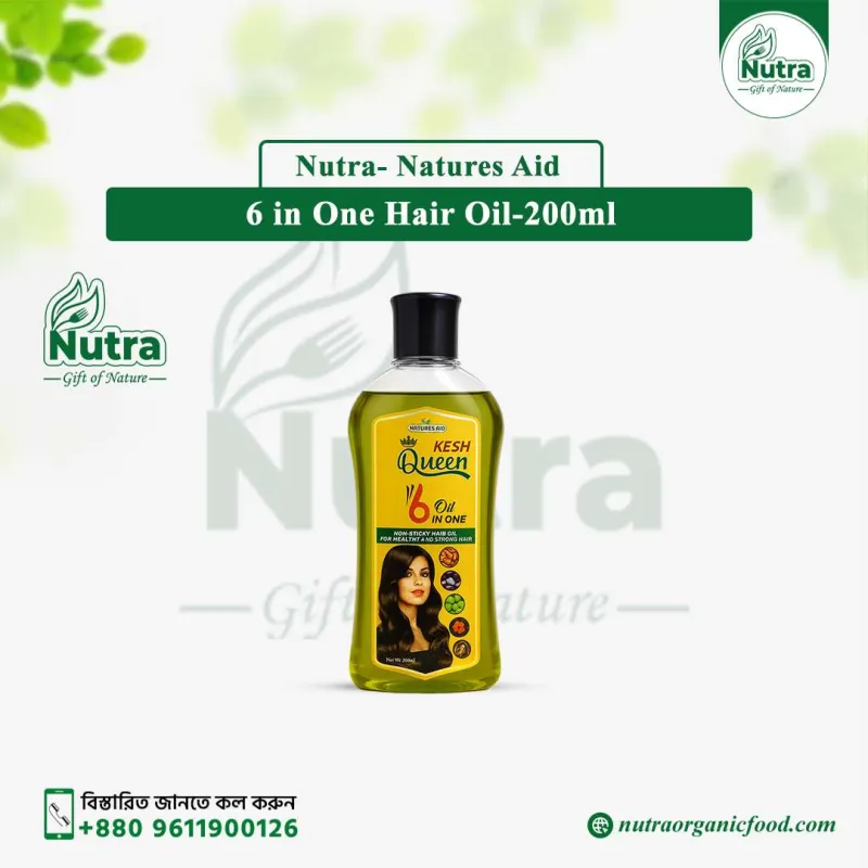 NATURES AID 6 in One Hair Oil-200ml